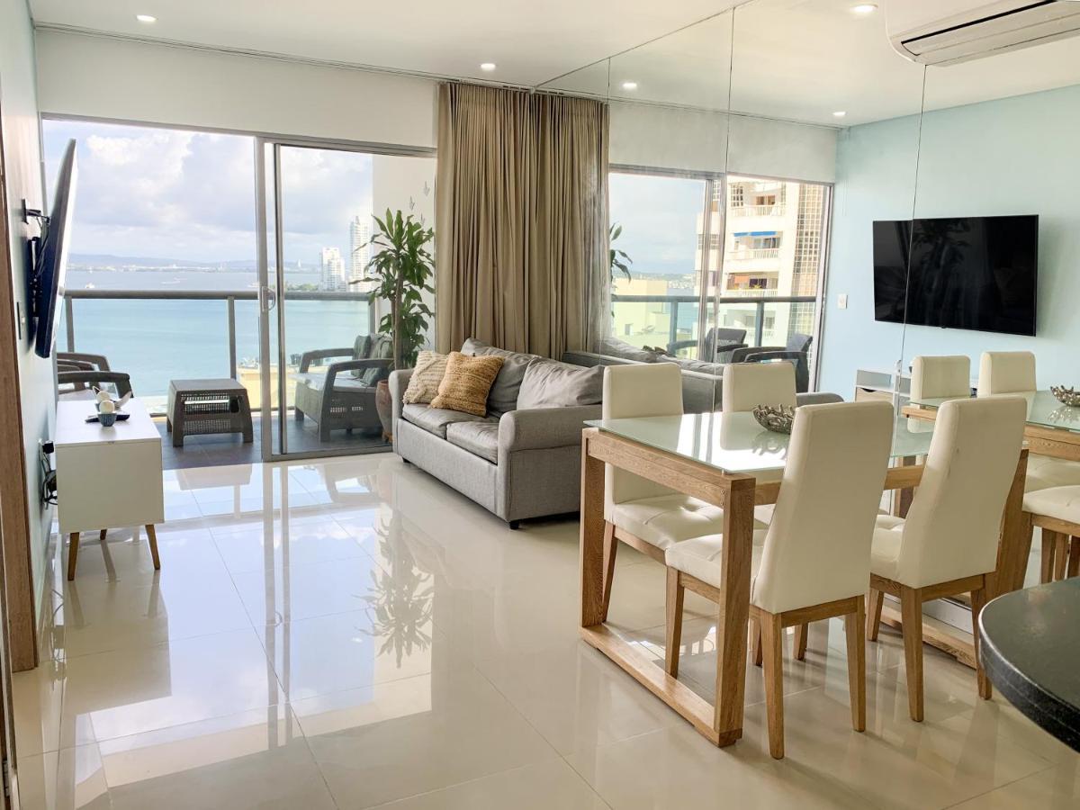 Oceanview Escape Pool, Jacuzzi & Gym In Bocagrande Lejlighed Cartagena Eksteriør billede