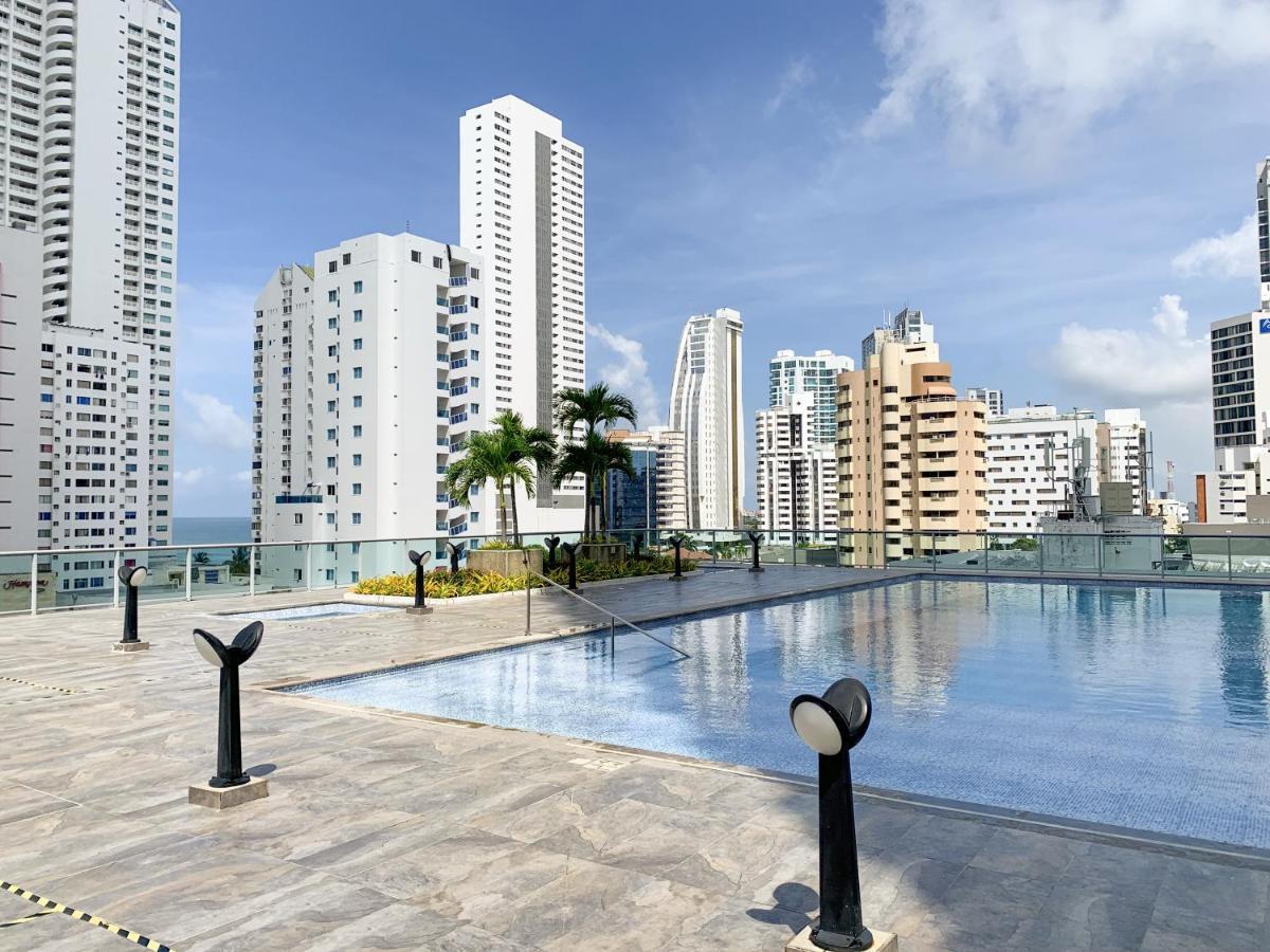Oceanview Escape Pool, Jacuzzi & Gym In Bocagrande Lejlighed Cartagena Eksteriør billede